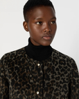 Gerard Darel, Matilda Reversible Plain and Leopard Coat - Marron