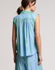 Velvet, Callist Tie Dye Top-SkyBlue