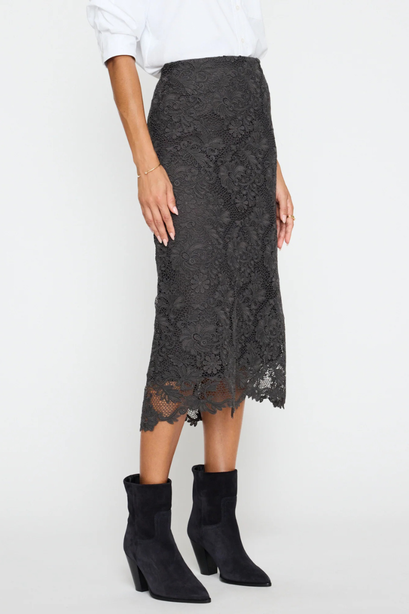 Brochu Walker, Mara Lace Skirt- Hunter