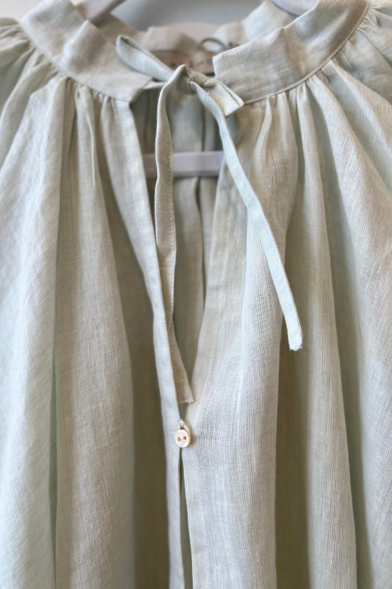 Claramonte, Linen Dress-Watergreen