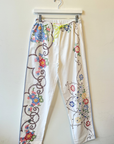 Relax R, Arco Embroidered Track Pants- Multi