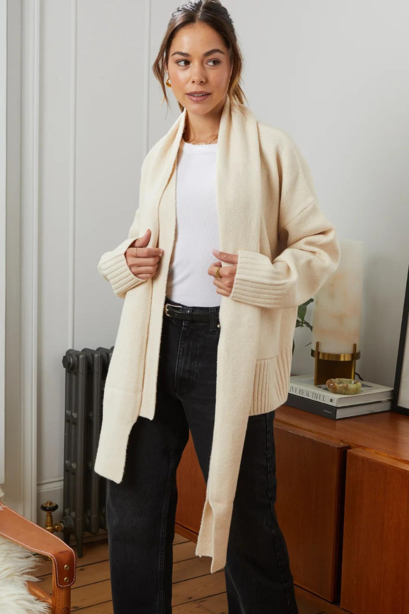 Charli, Harper Cardigan - Latte