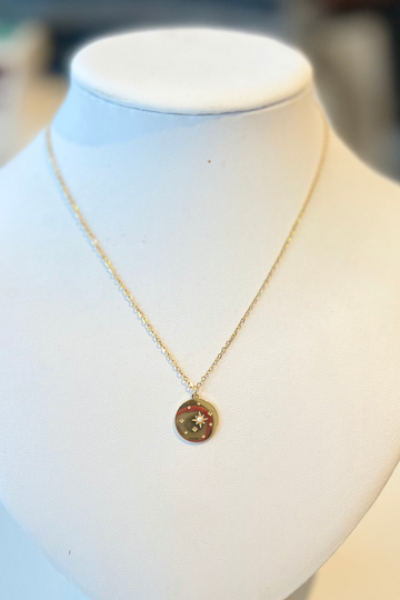 LC, Sun Pendant Necklace