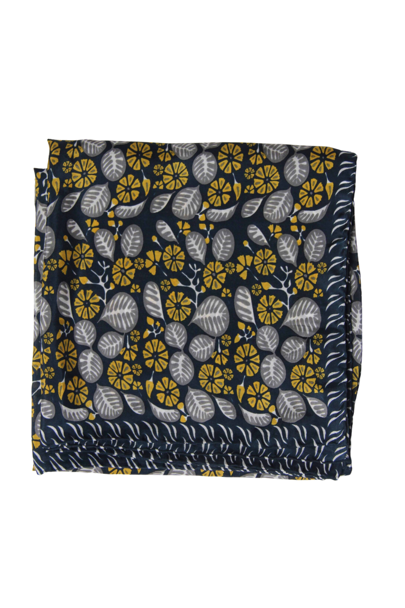 Les Belles Vagabondes, Square Bahia Scarf- Marine/Navy