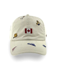 Canada Icons All-Over Embroidery Cotton Cap