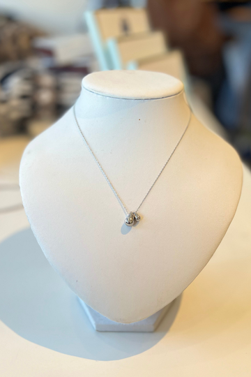 LC, Gota steel Necklace- Silver