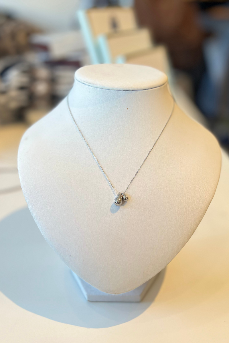 LC, Gota steel Necklace- Silver