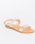 KAYU, Rhodes Vegetable Tanned Leather Sandal- Gold