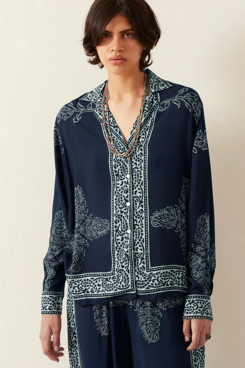 Alix Of Bohemia, Patti Blue Marine Shirt