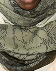 Inoui Editions, Montana 70 Scarf-Khaki