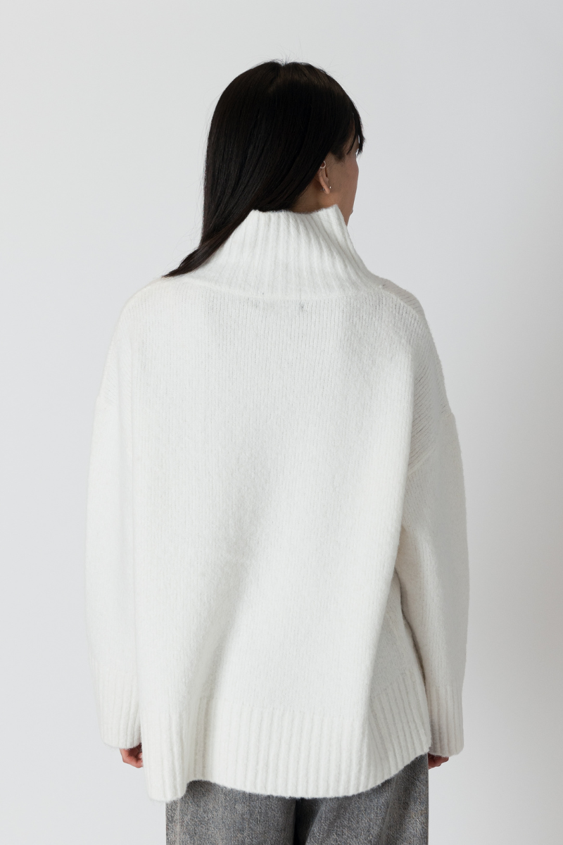 Lyla & Luxe, Oliver Luxe Eco Mockneck Sweater-Off White