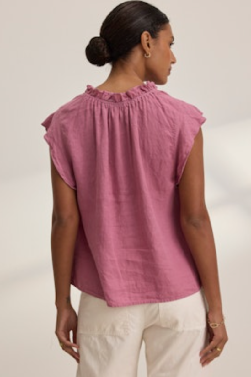 Velvet, Semira Woven Linen Top