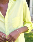 Frank & Eileen, Eileen Relaxed Button-Up Shirt - Chartreuse