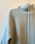 Cashmere Drawstring Funnel Neck Sweater