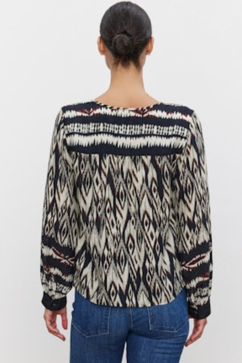 Velvet, Abrielle Viscose Ikat Top