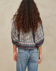 M.A.B.E, Cass Print Jacket- Indigo/Rust