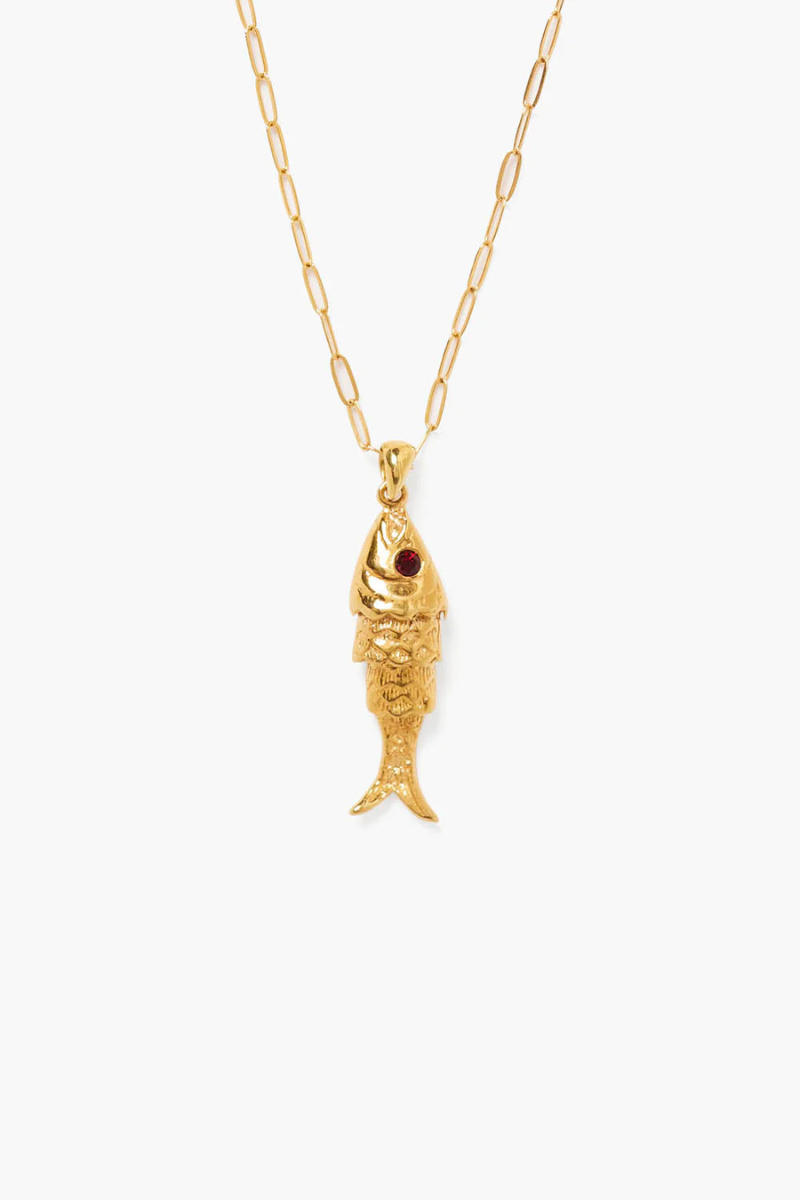 Chan Luu, Koi Pendant Necklace-Garnet