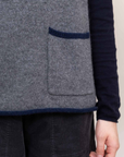 Oats & Rice, Cottage Pocket Cashmere Tank - Charcoal