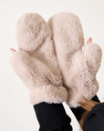 MERSEA, Cozy Cabin Faux Fur Hat - Oatmeal/Oatmeal