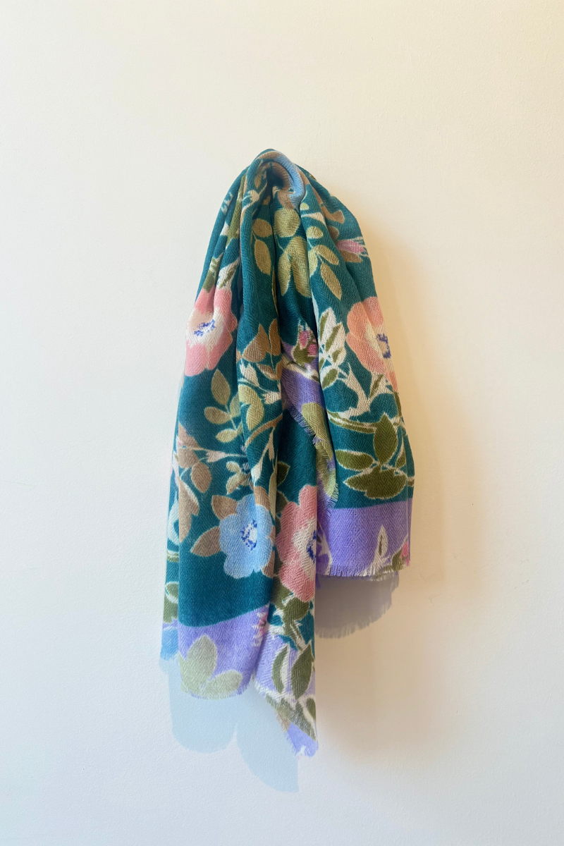 ÉPICE Paris,  Square Scarf- Emerald