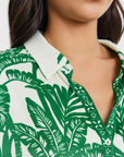 Velvet, Ayla Palm Print Top