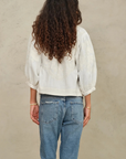 M.A.B.E, Averi Embroidered Jacket- Ivory