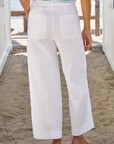 Frank & Eileen, Limerick Wide-Leg Carpenter Pant- White