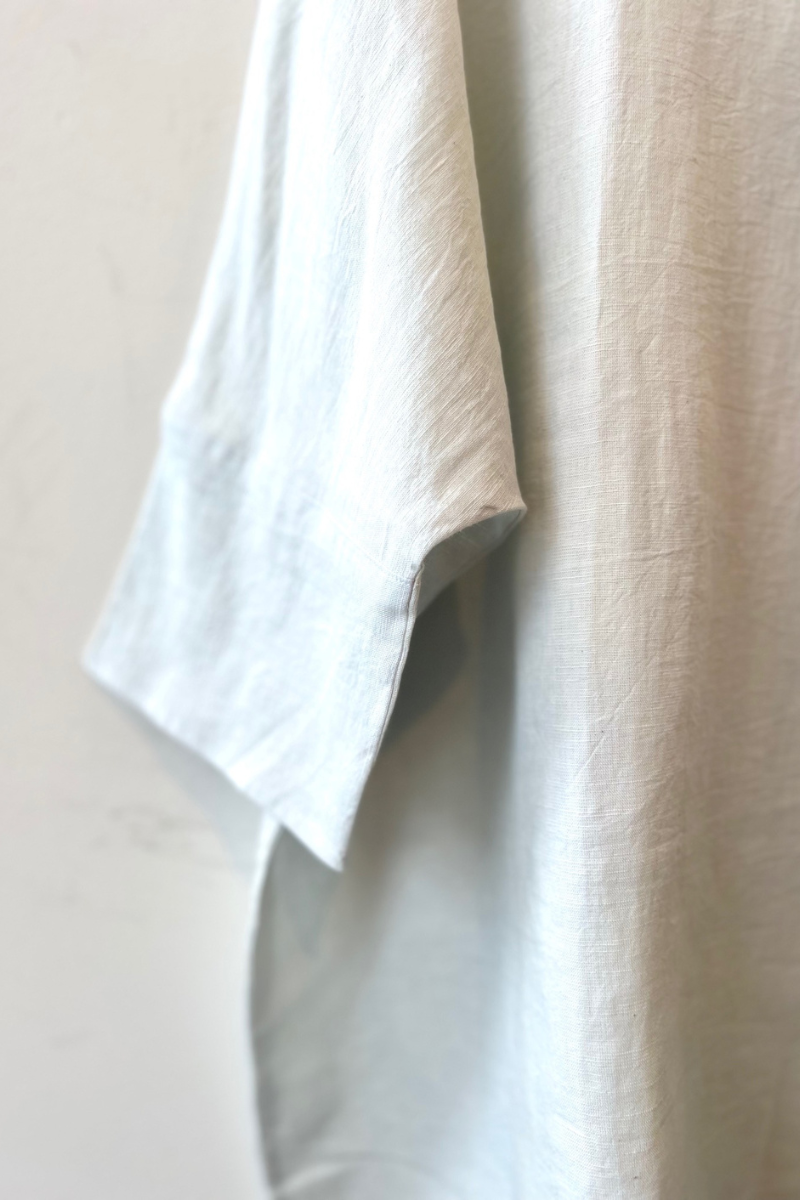 Dimple, Linen Top- Light Blue