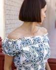 Maison Marigold, Majorca Midi Dress- Blue/Green