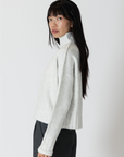 Lyla & Luxe, Calli Mockneck Sweater-Ice Grey