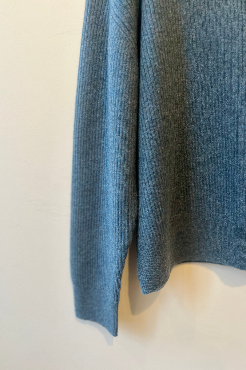 Cashmere thin Ribbed Lounge Sweater