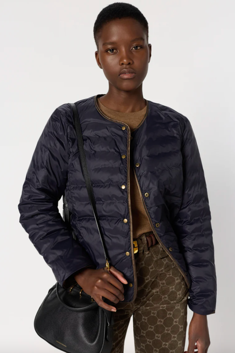 Gerard Darel, Micaela Reversible Down Jacket- Cigare