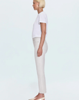 Pistola, Lennon High Rise Crop Boot Pant - Ivory Luster