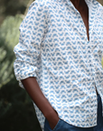 Frank & Eileen, Eileen Relaxed Button Up Shirt- Blue Crab
