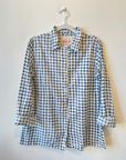 Auntie Oti, Blue Dot Button Shirt