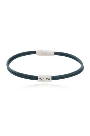 AB, Women's Leather Bracelet With Magnetic Clasp