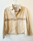 Runaway Bicycle, Lois Embroidered Jacket - Sand