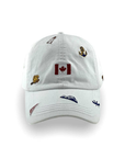 Canada Icons All-Over Embroidery Cotton Cap