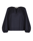 Mondo Corsini, Elizabeth Cotton Blouse- Midnight Cambric
