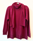 Cable Knit Hygge Sweater with Scarf (Limited FUN Colours)