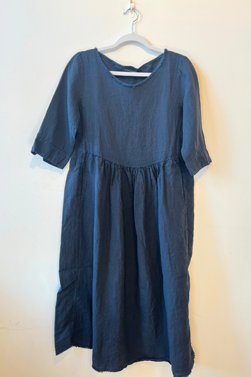 Aequamente, 100% Cotton Dress- Abisso