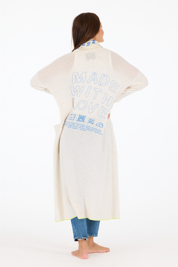 Kerri Rosenthal, Super Duper Made With Love Duster- Oatmeal Heather