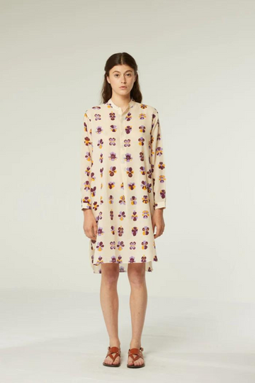 Moismont, Martine Tunic- Flowers Viola Natural