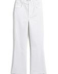 Frank & Eileen, Killian Crop Flare Jean- White Denim