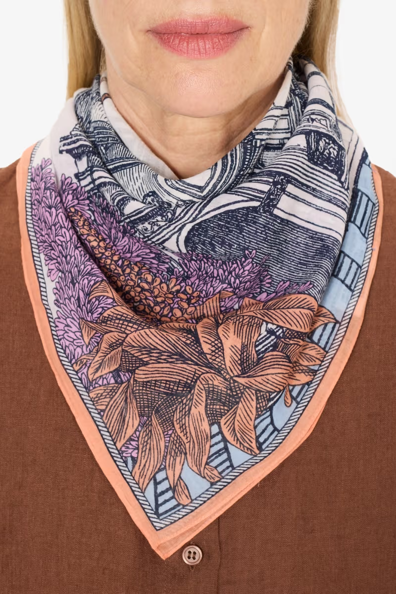 Inoui Editions, Square 70 Mirage Scarf-Multicoloured