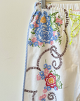 Relax R, Arco Embroidered Track Pants- Multi