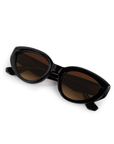 Krewe, Irene Sunglasses- Black+Black & Crystal