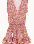 M.A.B.E, Ceci Print Short Dress- Pink