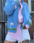 Varsity Par-Tee Golf Cart Cardigan