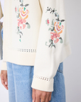Not Shy, Lucie Embroidered Jacket- White